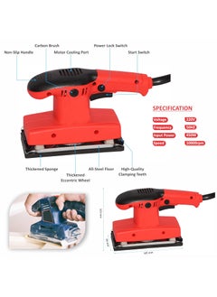 Digital Craft Digital Craft 450W Sandergrinding Machine Wood Polishing Machine Wall Surface Grinding Machine Dustless Sanding Machine Orbital Sander 450W2 G Clamp4Pc Emery Paper  - Image 2