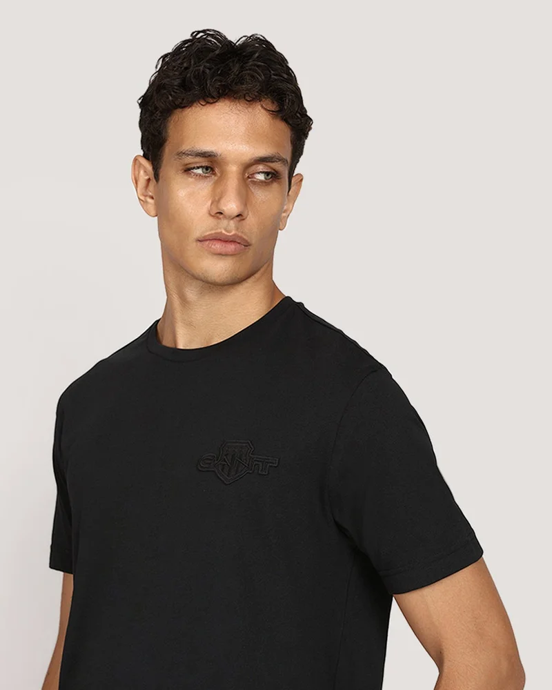 GANT  Regular Tonal Shield Short Sleeve T-Shirt for Men | Best Price UAE
