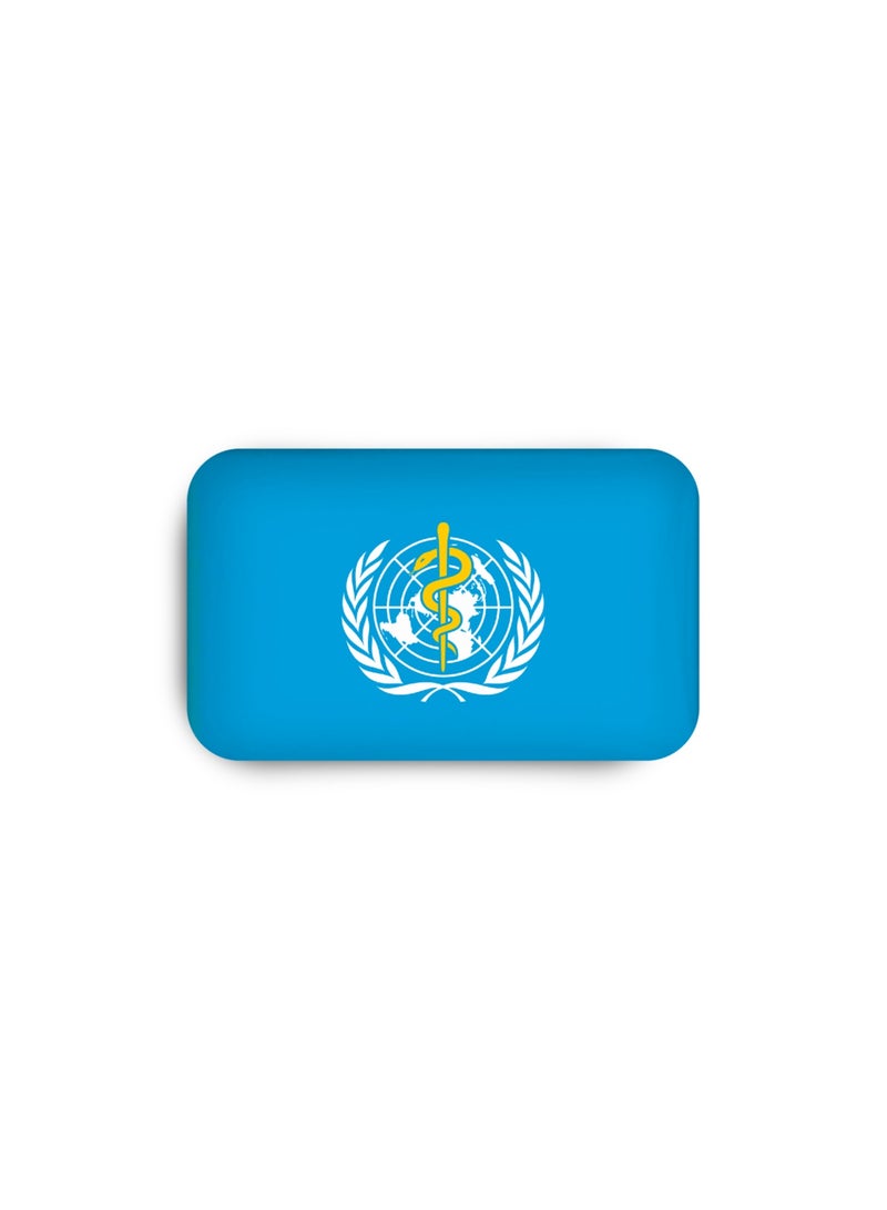 971MEDIA WHO Flag Magnetic Badge - Image 2