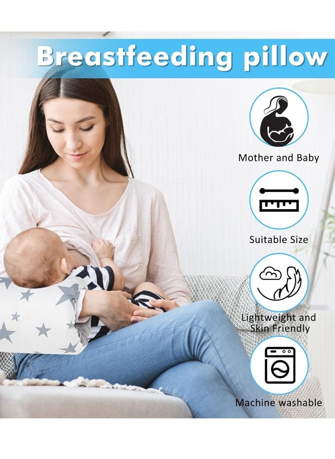 oldlaiben Breastfeeding Pillows, Cozy Cradle Pillow, Cotton Nursing Arm Pillow, Soft and Comfortable Feeding Pillows, Portable Travel Baby Feeding Arm Pillow, For Newborn for Bottle Feeding（Pink）  - Image 3