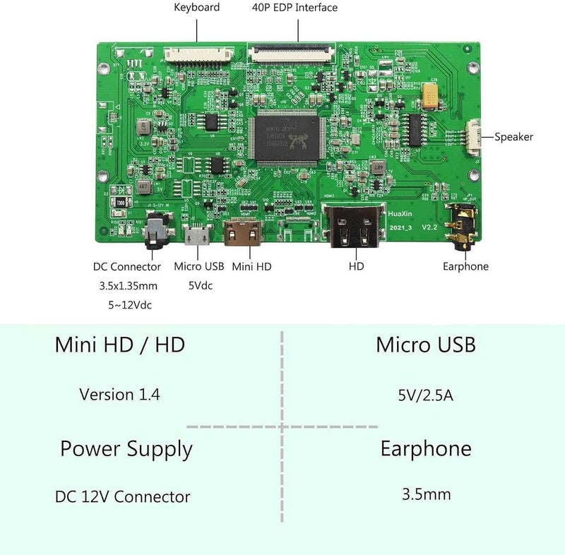 VSDISPLAY 9.7 inch 2048x1536 IPS LCD LP097QX1/ LTL097QL01/ HQ097QX1 with Controller Board fit for DIY Cabinet Monitor - Image 2