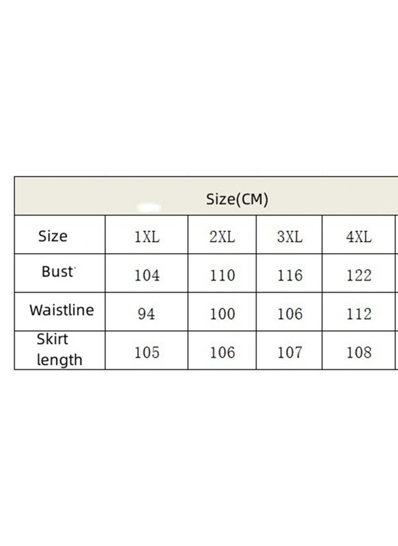 Generic Plus size New Solid Color Dress High Waist OL Temperament Skirt Black  - Image 3