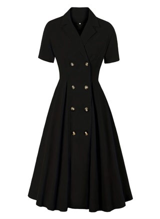 Plus size New Solid Color Dress High Waist OL Temperament Skirt Black - pzsku/ZDE3D5A67EEE9721E5603Z/45/_/1703237684/8b29dc7c-f1fd-41a0-a5fb-fd849d7d514c