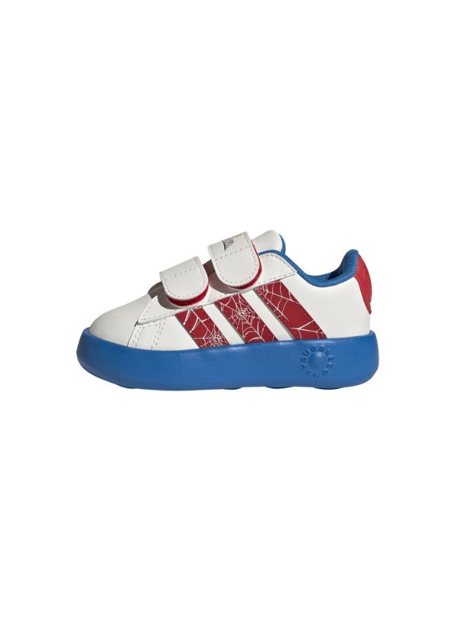 Adidas Grand Court Spider-Man Cf I White Sportswear Shoes For Infant 3K  - Image 3