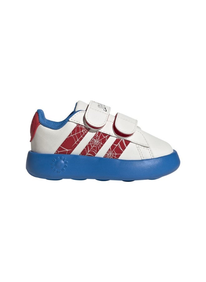 Adidas Grand Court Spider-Man Cf I White Sportswear Shoes For Infant 3K  - Image 4