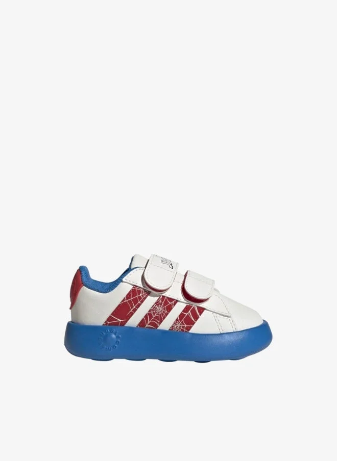 Adidas Grand Court Spider-Man Cf I U White Sportswear Shoes For Kids