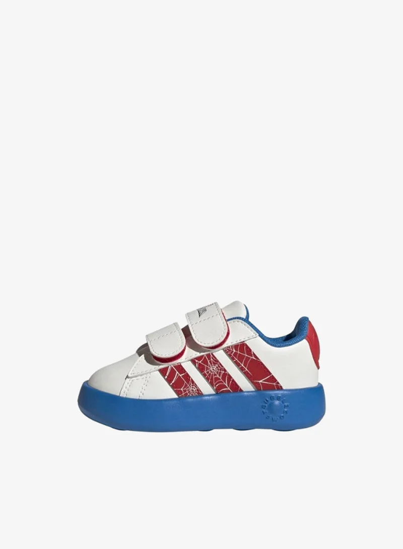 Adidas Grand Court Spider-Man Cf I U White Sportswear Shoes For Kids
