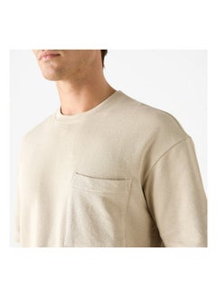 Iconic Textured Crew Neck T-Shirt  - Image 3