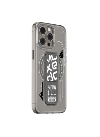 Moxedo Magnetic Protective Case Scratch Resistant Drop Protection with Built-in Extendable Grip Stand Compatible for iPhone 15 Pro Max 6.7 inch - Grey - pzsku/ZDE3DB8BD393724803E65Z/45/_/1734256507/2576c110-4239-4a94-bf0a-0eb68a53a731