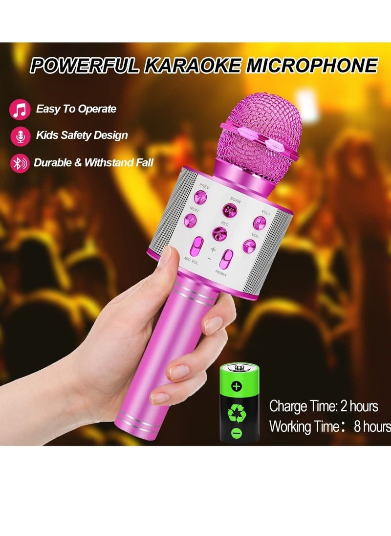 Beauenty Toys for 3 16 Years Old Girls Gifts,Karaoke Microphone for Kids Age 4 12,Best Fun Birthday Gifts for 5 6 7 8 9 10 11 Years Teens Girl Boys, Purple  - Image 3