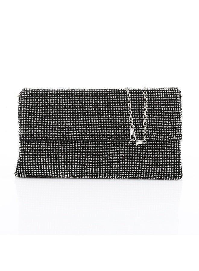 Mr.Joe Black Crystal Evening Clutch Bag-4170 - Image 1