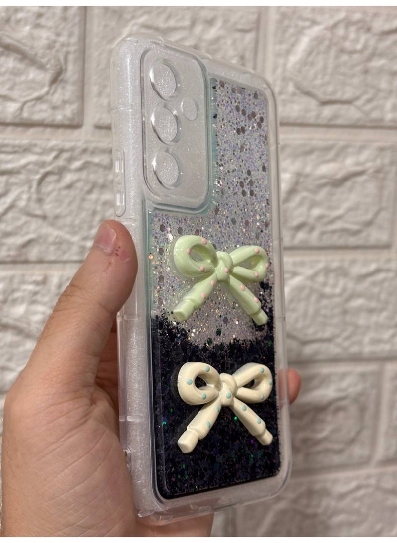 غطاء خلفي مع فيونكة متوافق مع هاتف سامسونج A54 - Image 2