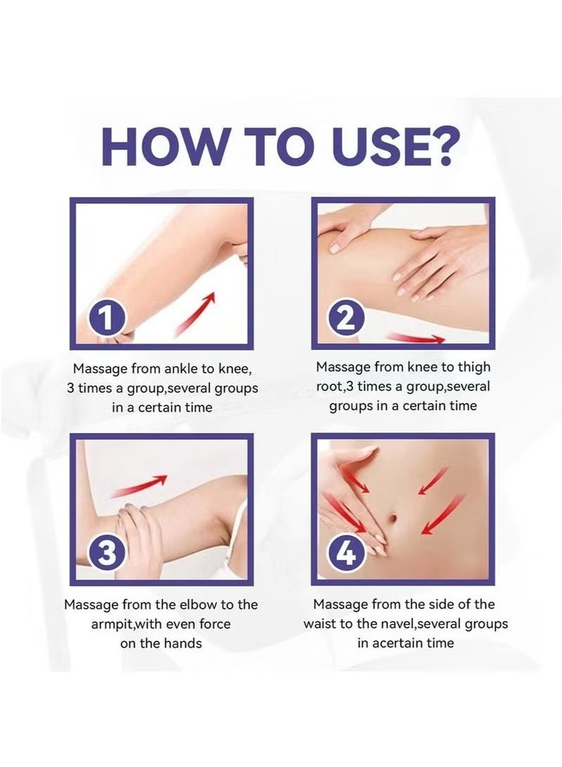 Jaysuing Ginger Anti Cellulite Hot Cream，Belly Firming Cream, Navel Arm Leg Belly Fat Burning Cream, Skin Firming Moisturizing Massage Gel for Cellulite, Soothing, Relaxing, Tightening & Slimming - Image 3