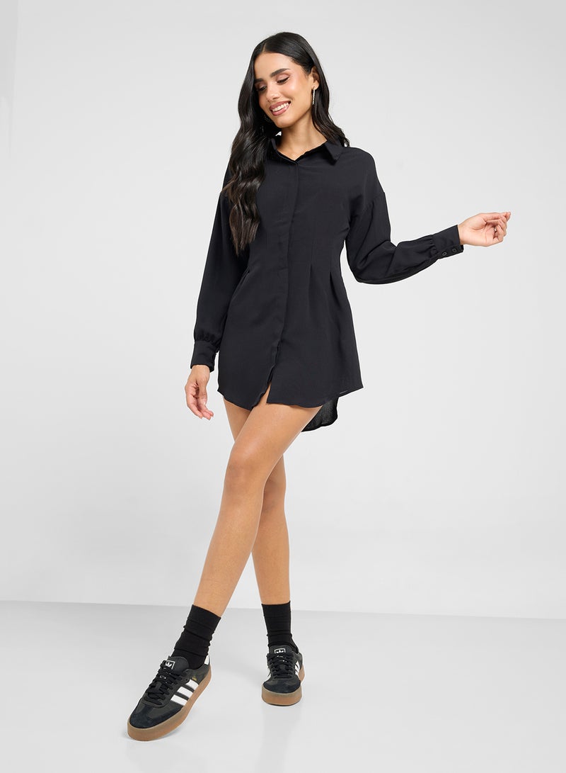 Ginger Classic Shirt Mini Dress  - Image 4