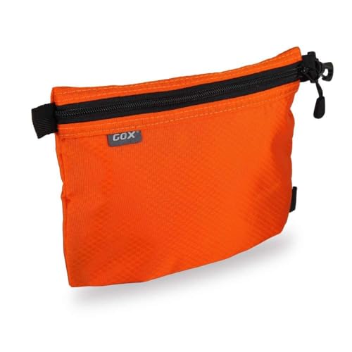 GOX Small Toiletry Bag for Men Bulk Cosmetic Bag Dopp Kit Carry On Zipper Pouch Organization Nylon Small Packing Sack Water Repellent(Orange) - Image 1
