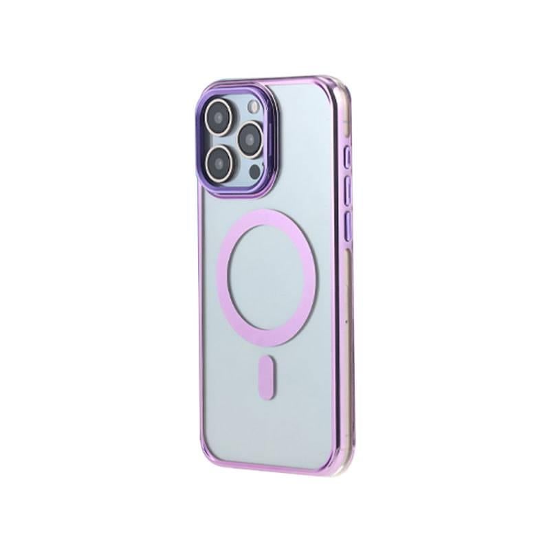 MagSafe iPhone 14 Pro Protective PC Case for iPhone 14 14 Plus 14 Pro 14 Pro Max with Kickstand in Purple - Image 1