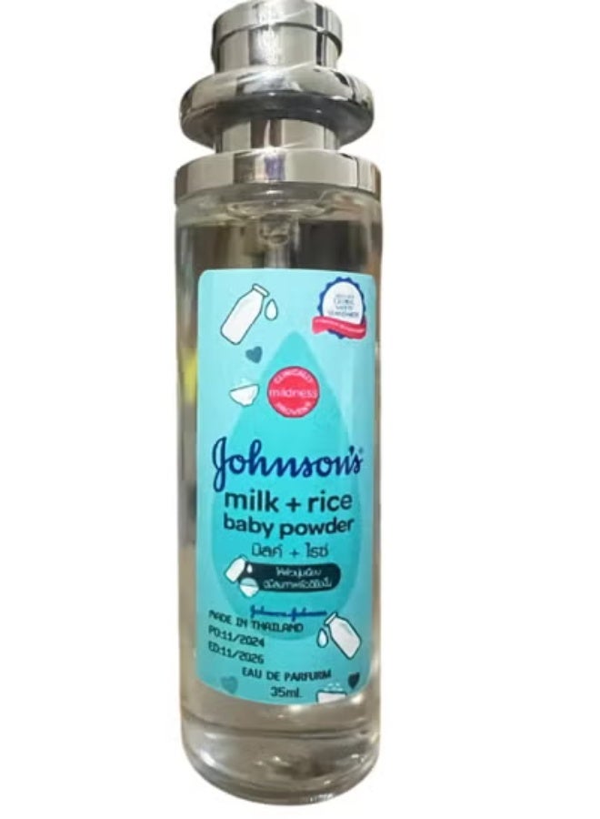 Johnson's Baby Powder Perfume Milk And Rice 35 ML - Image 2