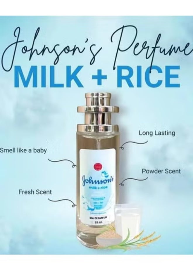 Johnson's Baby Powder Perfume Milk And Rice 35 ML - Image 1