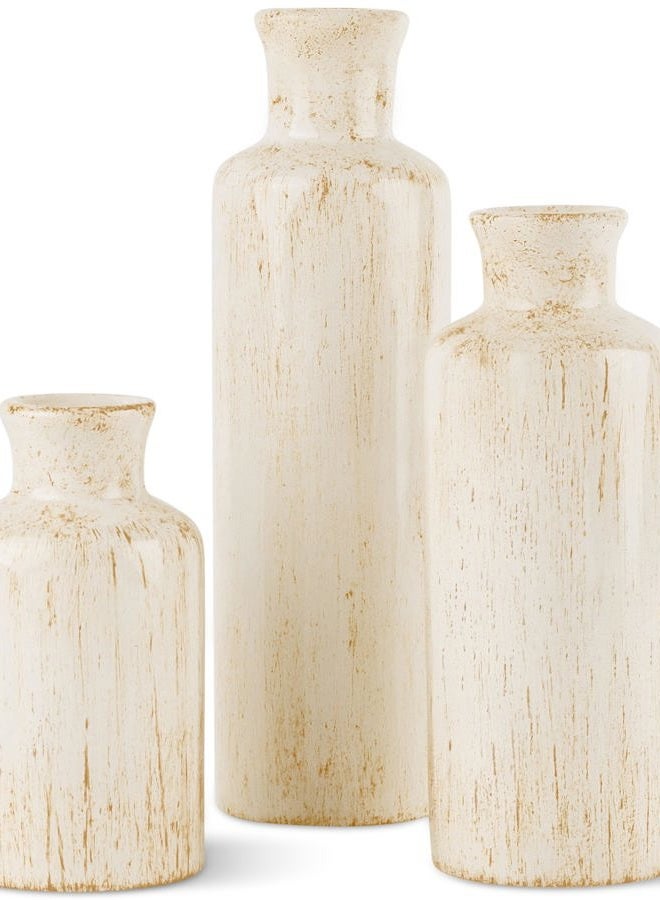 Creative Scents Rustic Luxe Set of 3 Vases - Image 1