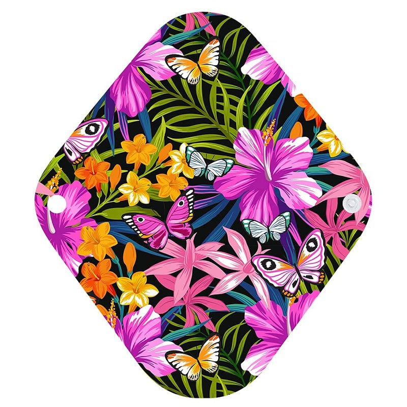 MissC2C 10 Pcs Reusable Menstrual Pad Set Including 1Pc Mini Wet Bag + 9Pcs Light Flow Daily Use Waterproof Mama Cloth Sanitary Napkin Pads Menstrual Pads (Panty Set, Panty Liner Bamboo Charcoal) - Image 4