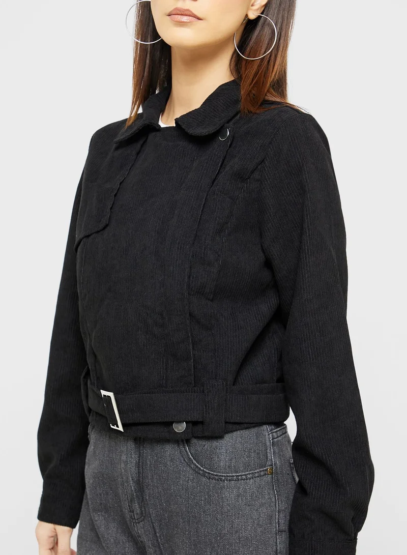 Ginger Corduroy Biker Jacket