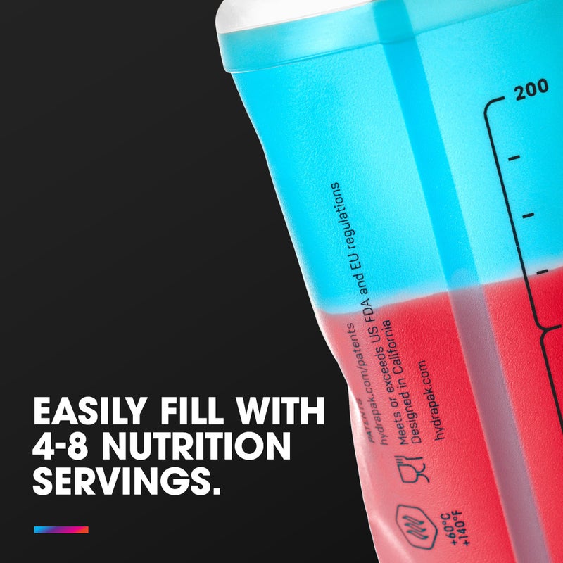 HydraPak SoftFlask 150ml 2-Pack - Collapsible Nutrition Flask - BPA Free, Easy Open Gel Nozzle, Foldable, Lightweight - Image 4