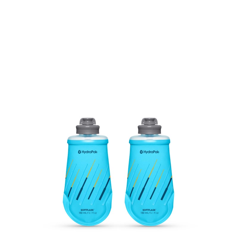 HydraPak SoftFlask 150ml 2-Pack - Collapsible Nutrition Flask - BPA Free, Easy Open Gel Nozzle, Foldable, Lightweight - Image 1