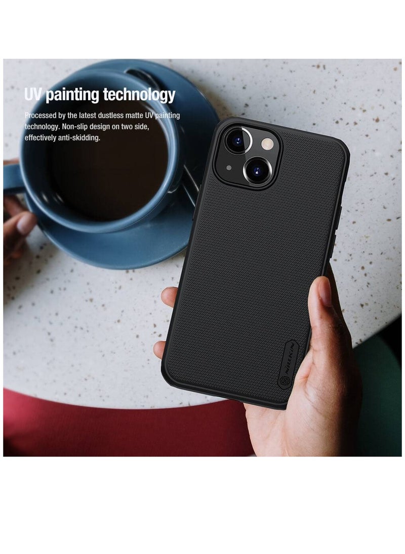 Nillkin Super Frosted Shield Pro Magnetic Magsafe Back Case Cover For iPhone 15 Plus 6.7 Inch Black  - Image 5