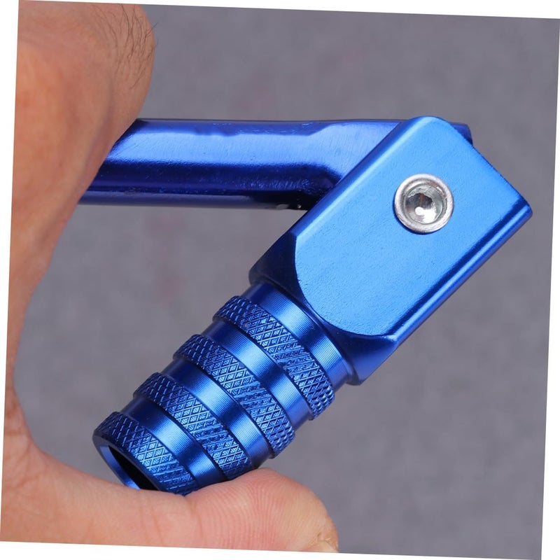 Motorcycle Folding Shift Lever CNC Aluminum Blue For Dirt Bike ATV Offroad Riding - Image 4