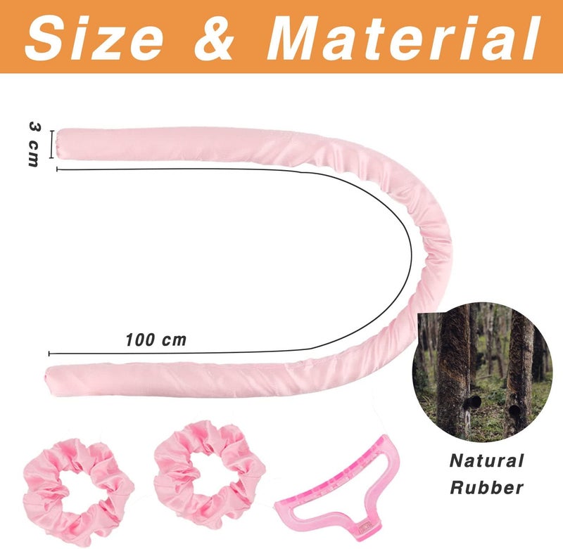 ALKAYAN Heatless Curling Rod Headband, Heatless Hair Curler Set Heatless Curlers for ... - Image 4