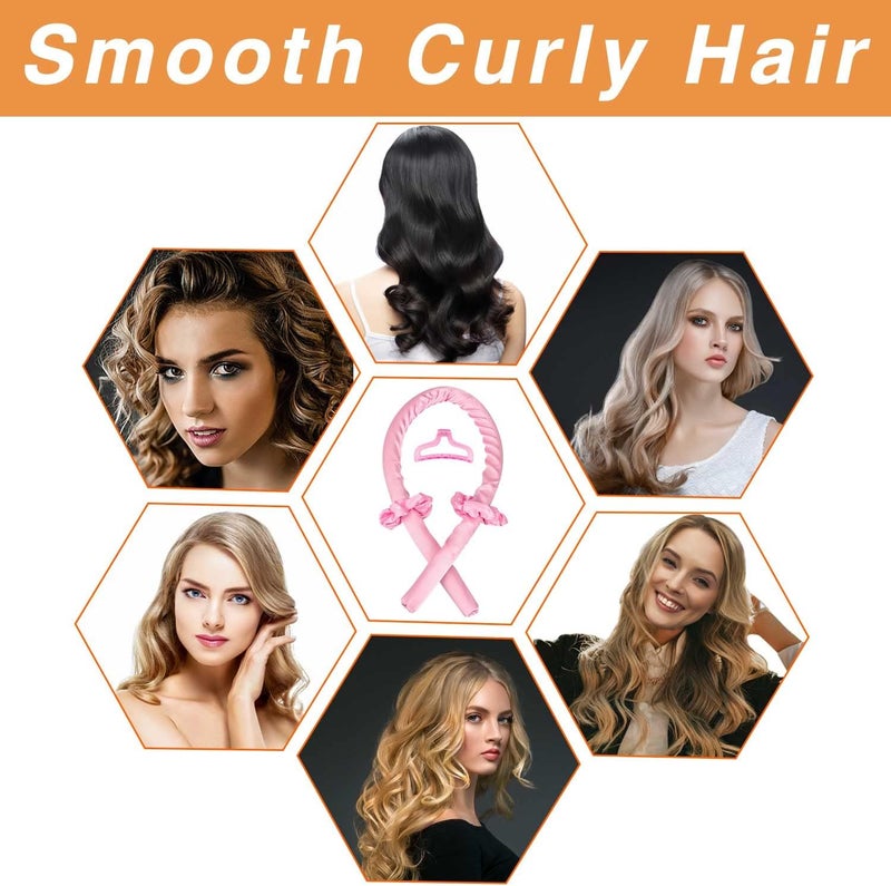 ALKAYAN Heatless Curling Rod Headband, Heatless Hair Curler Set Heatless Curlers for ... - Image 5