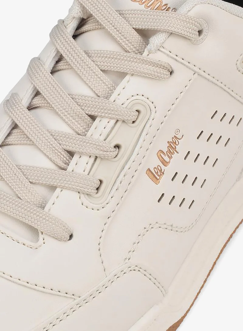 Lee Cooper BEIGE Men Lace-Up Ankle Sneakers for Men | Best Price UAE