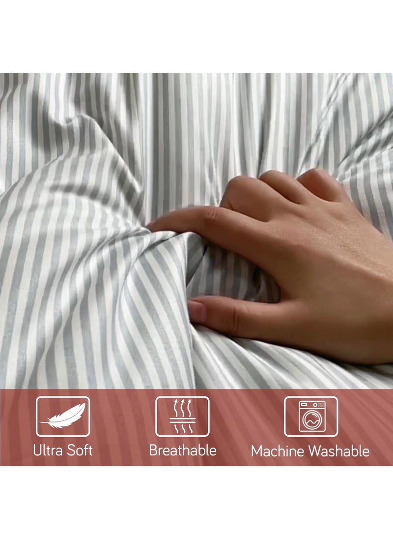 Maple&Finch MapleFinch Reversible AC Comforter for Single Bed All Weather Duvet 220 GSM Bar Chart Carmine Red AR4910D7  - Image 3