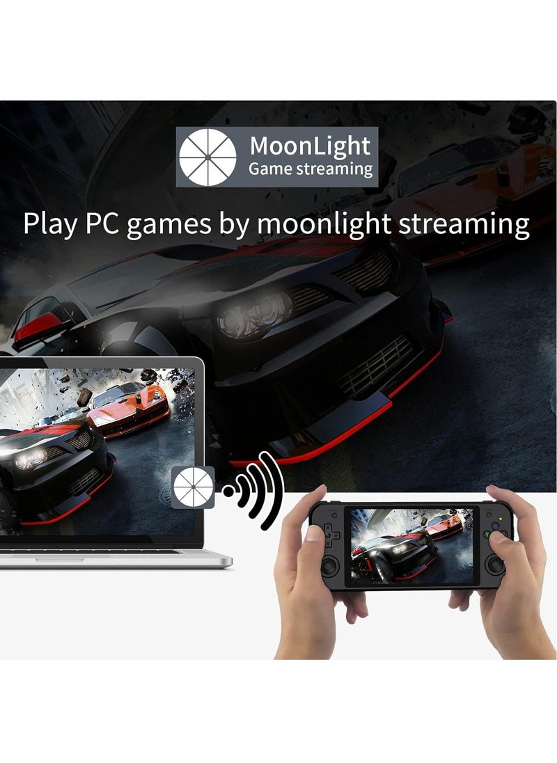 ANBERNIC  - RG552 Handheld Android/Linux Dual System Game Console, High-Speed EMMC 5.1, Built-in 6400 mAh Battery, 5.36-inch Touch Screen (16+128GB, 21000+ Games, Black) - Image 1
