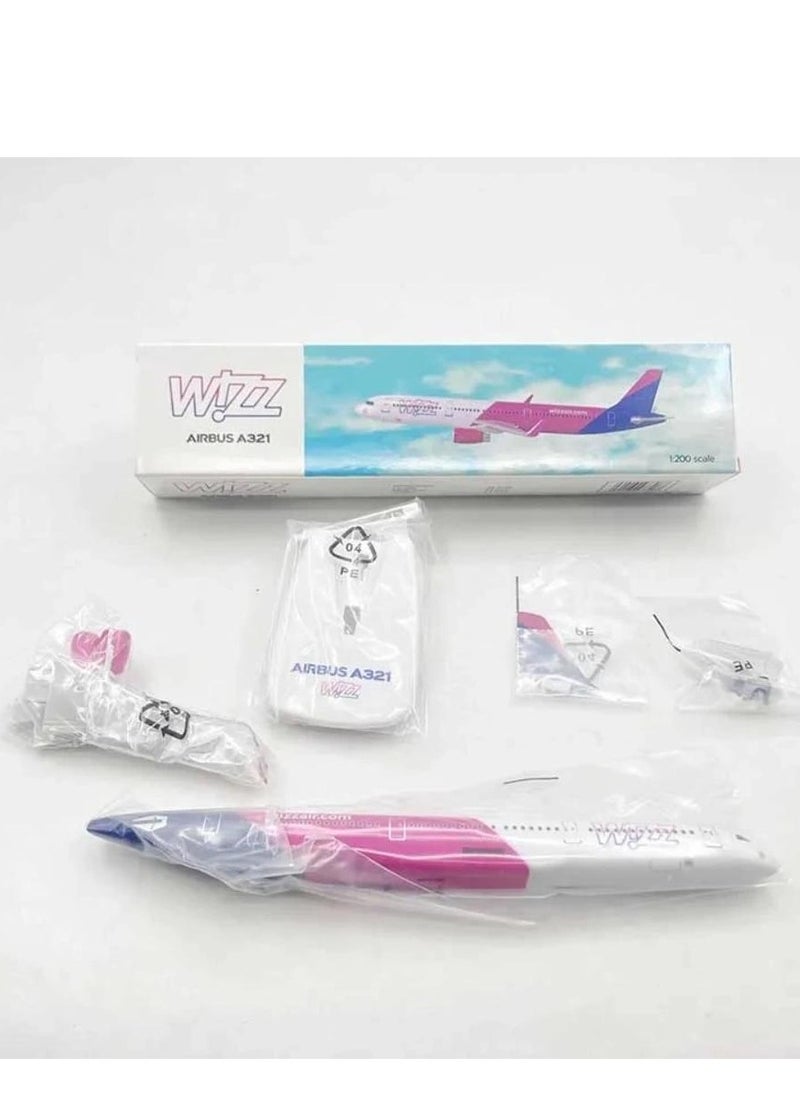 WIZZ Aircraft Resin Airplane Miniature Aircraft Model Building Kit A320  - Image 5