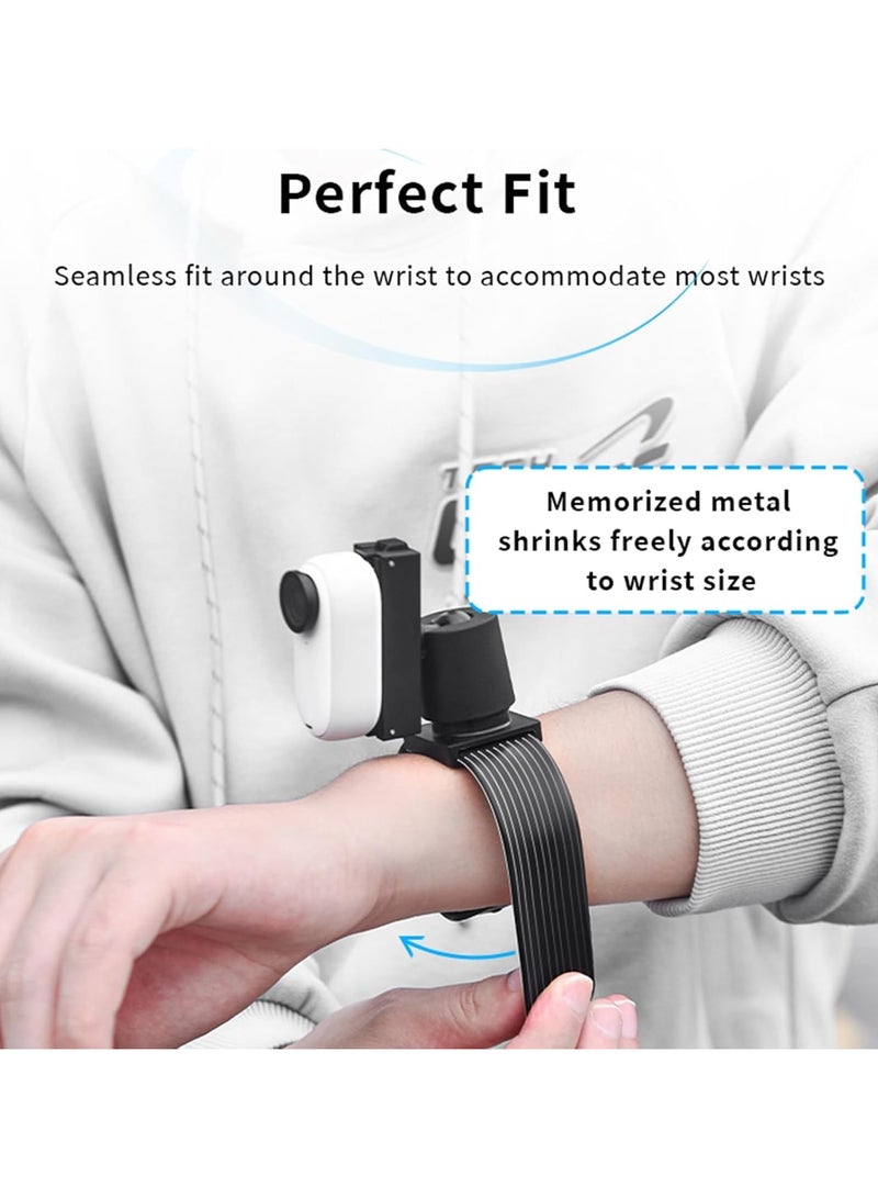 General Wrist Mount Bracket for Insta360 GO 3/GO 3S |Magnetic Quick Release Thumb Camera Mount |Silicone Wrist Strap for Vlogging, Cycling, Backpacking |Insta360 GO 3S Accessories  - Image 5