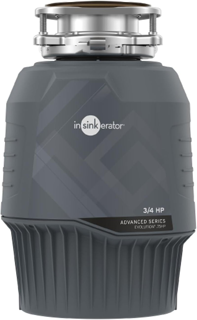 insinkerator InSinkErator EVOLUTION 075HP 34 HP Advanced Series EZ Connect Continuous Feed Food Waste Garbage Disposal Gray  - Image 1