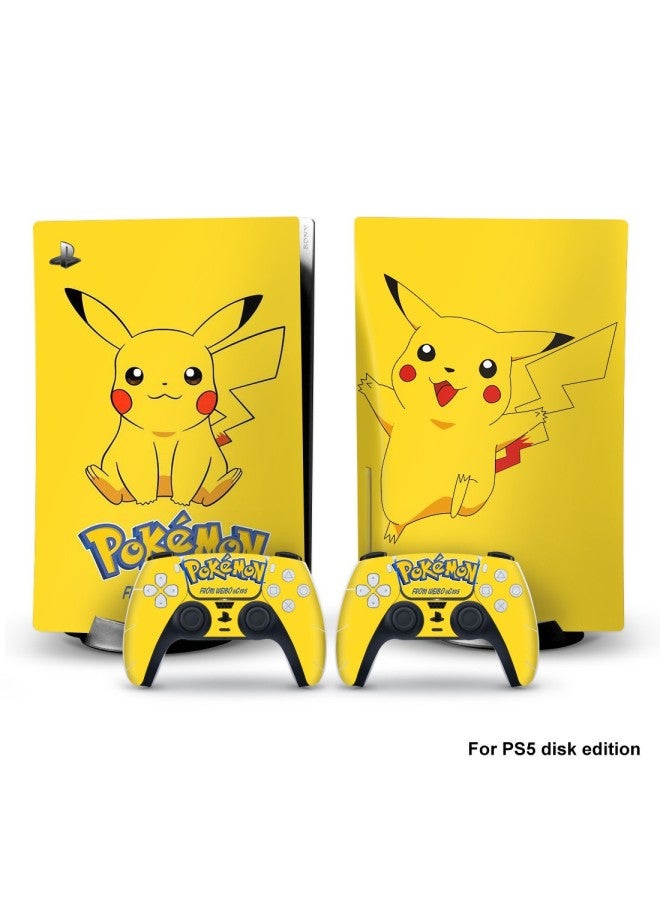 Ps5 Host Game Console Sticker Ps5 Pain Sticker Color Sticker Film Protective Film Optical Drive Version Of The Sticker Film-Color:PS5dg-0001 - Image 2