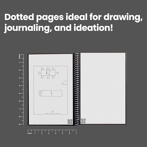 Rocketbook Core Reusable Spiral Notebook, Executive Size 6x8.8, Teal - Dotted Pages, App-Connected, Erasable, Durable Cover, Ideal for School, Work, and Creative Projects - Image 5