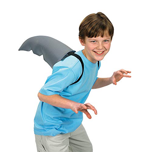Fun Express Shark Fin Accessory Shark Costume for Kids Adults with Adjustable Elastic Straps Shark Tail Back Fin for Halloween Costume Parties Beach Events Easy Shark Outfit Accessories - Image 1