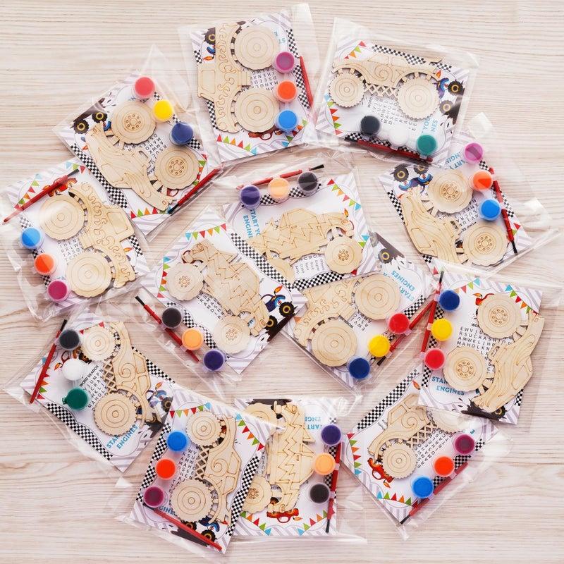 GOGREENWOVEN Monster Truck Party Favors 24 PCS Truck Car Birthday Party Supplies Car Cards Paint Crafts Monster Trucks Birthday Decorations Goodie Bags Gifts Prizes for Kids Boys Toddler - Image 2