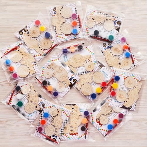 GOGREENWOVEN Monster Truck Party Favors 24 PCS Truck Car Birthday Party Supplies Car Cards Paint Crafts Monster Trucks Birthday Decorations Goodie Bags Gifts Prizes for Kids Boys Toddler - Image 1