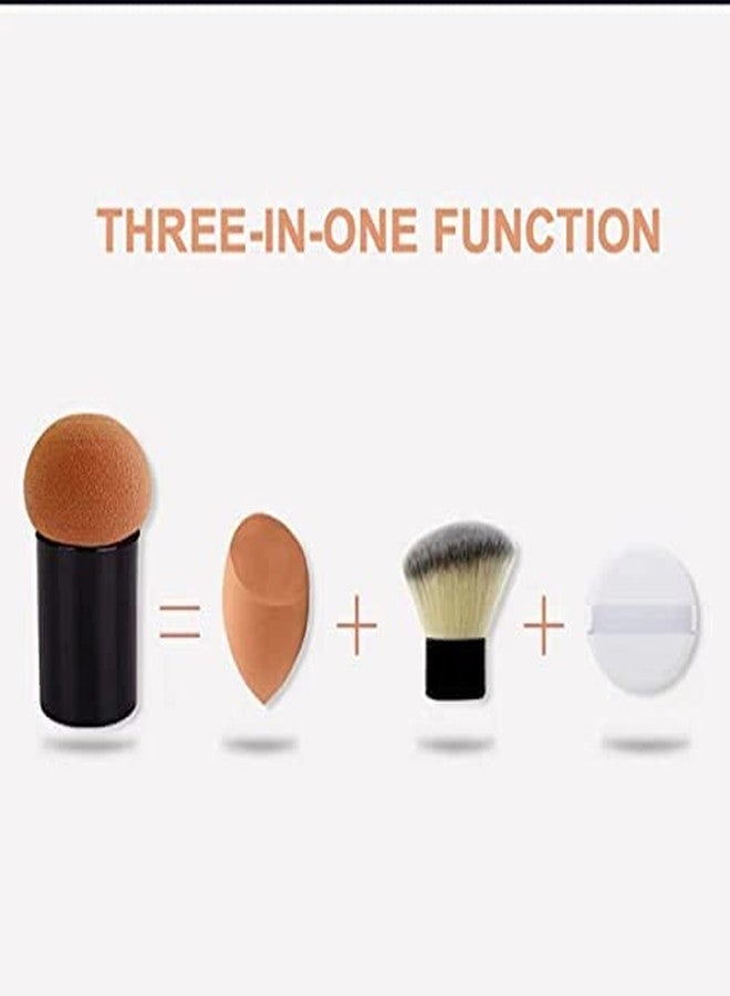 SUNISA Mushroom Head Beauty Blender Soft Powder Puff For Makeup,Foundation Bledner Multicolour - (Pack of 2) - Image 3