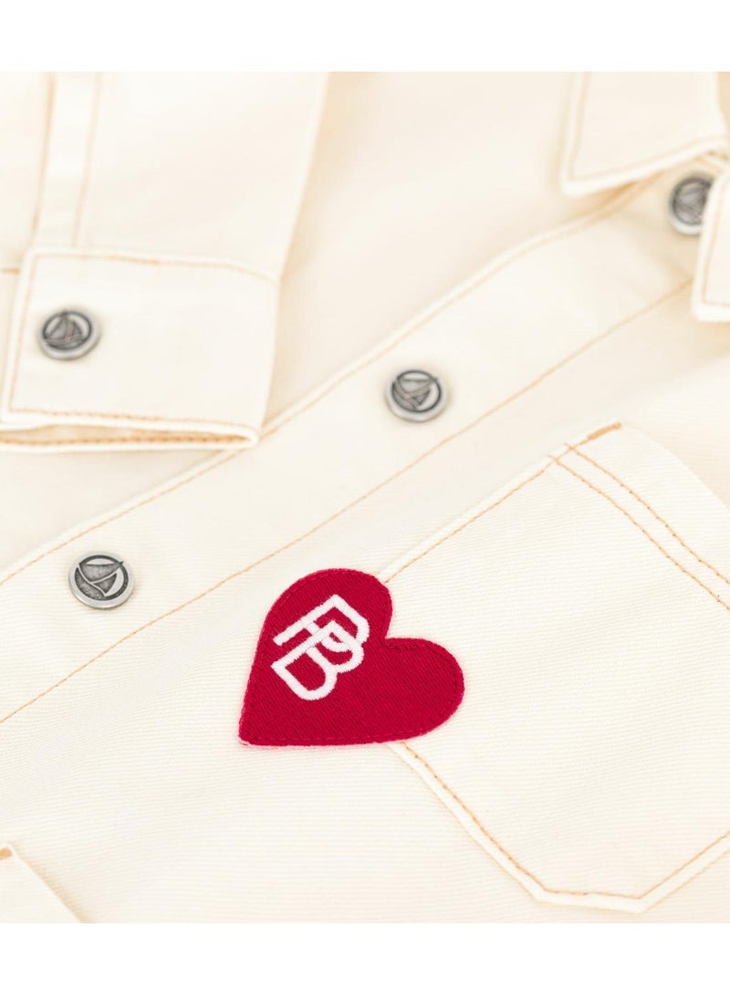 Petit Bateau Children's plain denim jacket - Image 4