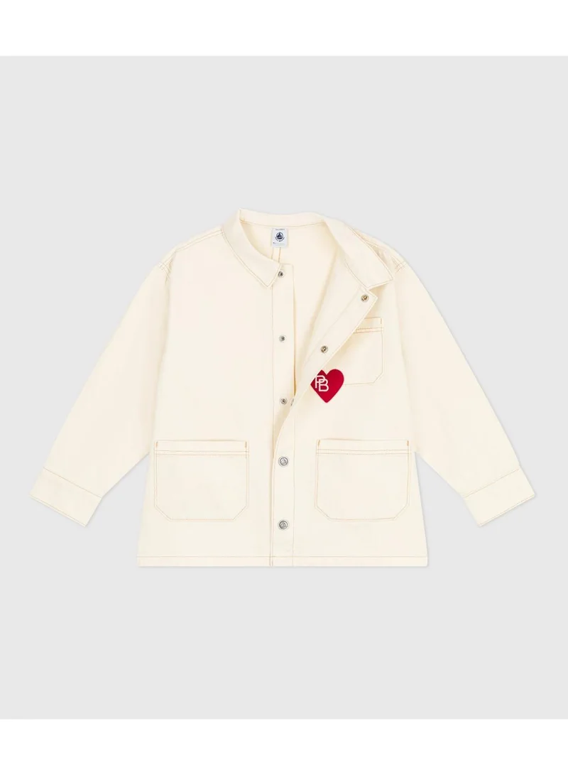 Petit Bateau Children's plain denim jacket