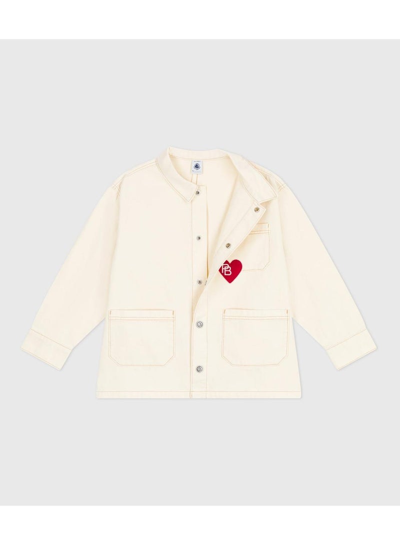 Petit Bateau Children's plain denim jacket - Image 2