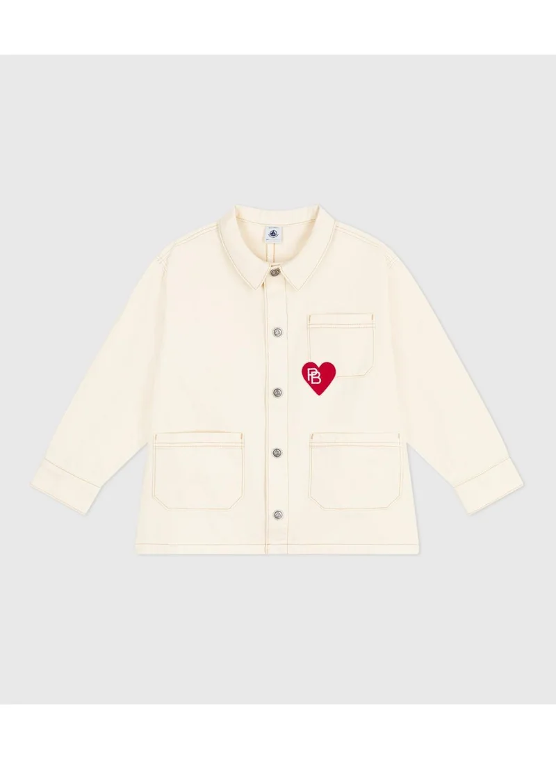 Petit Bateau Children's plain denim jacket