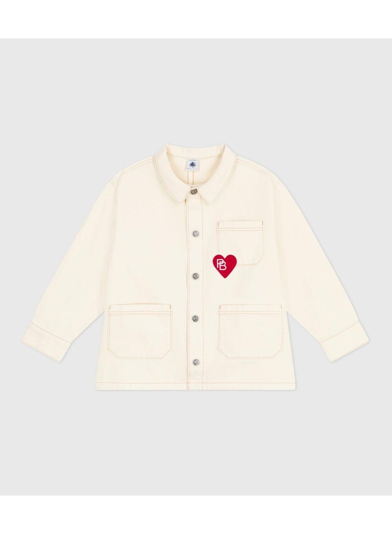 Petit Bateau Children's plain denim jacket - Image 1