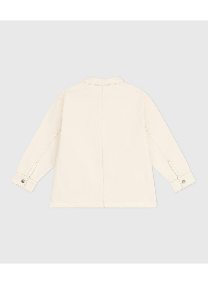 Petit Bateau Children's plain denim jacket - Image 3