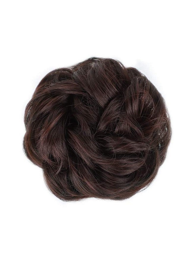CHANDERKASH Hair Bun Extensions 2PCS Curly Wavy Messy Synthetic Chignon Hairpiece Scrunchie Scrunchy Updo Hairpiece for women(Color:33#)|Puff Juda Bun Shaper |Messy Bun Scrunchie - Image 5